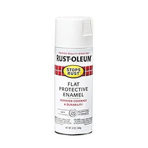 Rust-Oleum 7790830 Stops Rust Spray Paint, 12 oz, Flat White