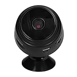 Webcam, 150° Wide-Angle Rechargeable Battery Wireless WiFi Remote Web Camera Infrared Night Vision for Notebook for Desktop for TV Box(Black)