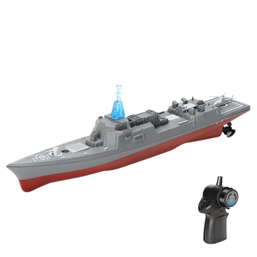 Dodoore Remote Control Warship RC Military Battleship, 2.4GHz Remote Control Boat for Lakes and...
