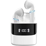 【Einfache Bedienung und flexible Verwendung】 Sie können den Komfort genießen, indem Sie die Multifunktionstaste betätigen, um die Lautstärke einzustellen, Titel zu wechseln, Anrufe zu beantworten ohne das Mobiltelefon bedienen zu müssen. Der linke sowie der rechte Kopfhörer können separat gekoppelt werden. Sie können einen für die Arbeit und den anderen zum Musik hören verwenden.