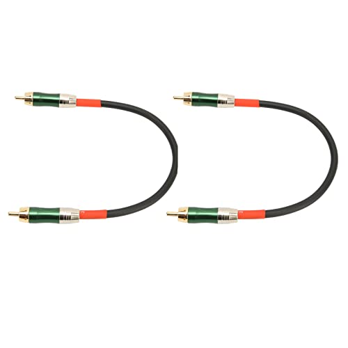 Cable RCA estéreo doble blindaje con conectores chapados en oro para TV y amplificador doméstico