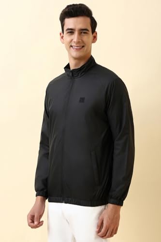 Image of Allen Solly Mens Cotton blend Standard Length Jacket
