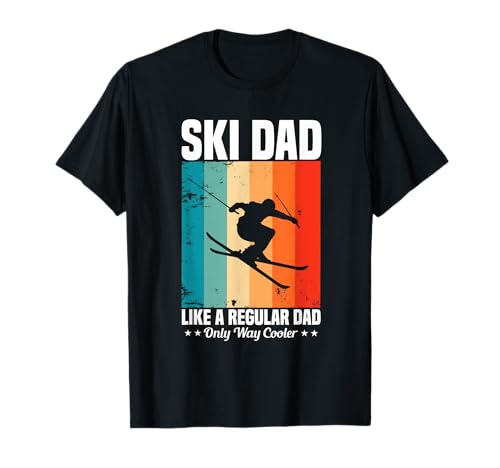 Ski Dad Skifahren Skisport Papa Vater Spruch T-Shirt