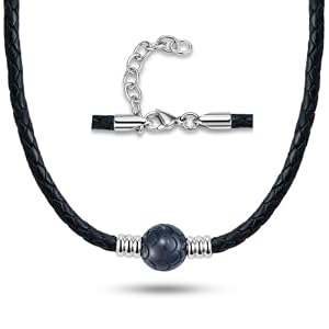 12-14mm Hand-carved Seawater Tahitian Black Pearl Necklaces for Men – Luxury Gifts for Husband Boyfriend, Genuine Men’s Leather Necklace, Father Day Birthday Gifts for Him Son Dad, Length 23.6″+1.96″