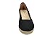 TORRES 4012 Zapatos CUÑA Esparto Mujer Alpargatas Negro 36