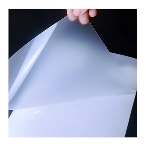Bleidruck 25 Sheets Glossy Matte Self-Adhesive Laminating Film Semi-Transparent Cold Overlay Sheets A4 Size Vinyl Sticker Sheets Cover
