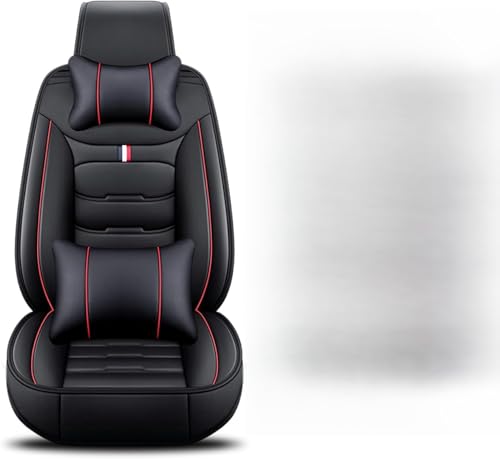 Housse de siège de voiture universelle pour Hyundai Tucson Hybrid noir et rouge