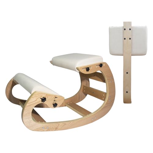 Ergonomic Kneeling Chair with Back Support Adjustable Height