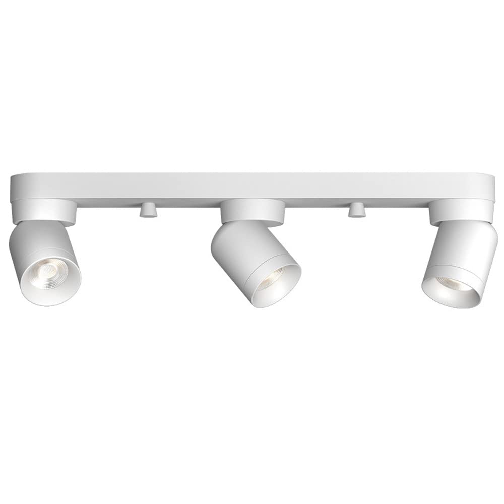 Éclairage de salon et galerie haut de gamme via kit sur rail fixe blanc LED
