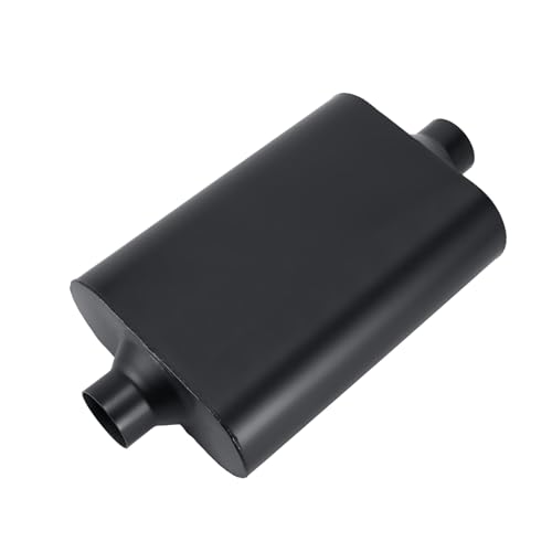 TECTRUC 2.25" Universal Chambered Race Muffler Black