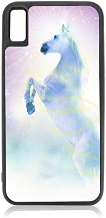 Prancing Unicorn iPhone Xs Unicorn Case Black TPU Case Cover That is Compatible with The Apple iPhone 10 / iPhone X/iPhone Xs - iPhone 10 Case - iPhone X Case - iPhone Xs Case