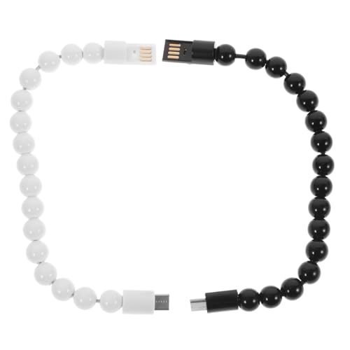 GARIOUANS 2 piezas Cable de Carga y USB Tipo C con Pulsera de Cuentas Perladas...