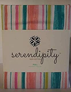 Serendipity Four Piece Full Sheet Set, Brush Stroke