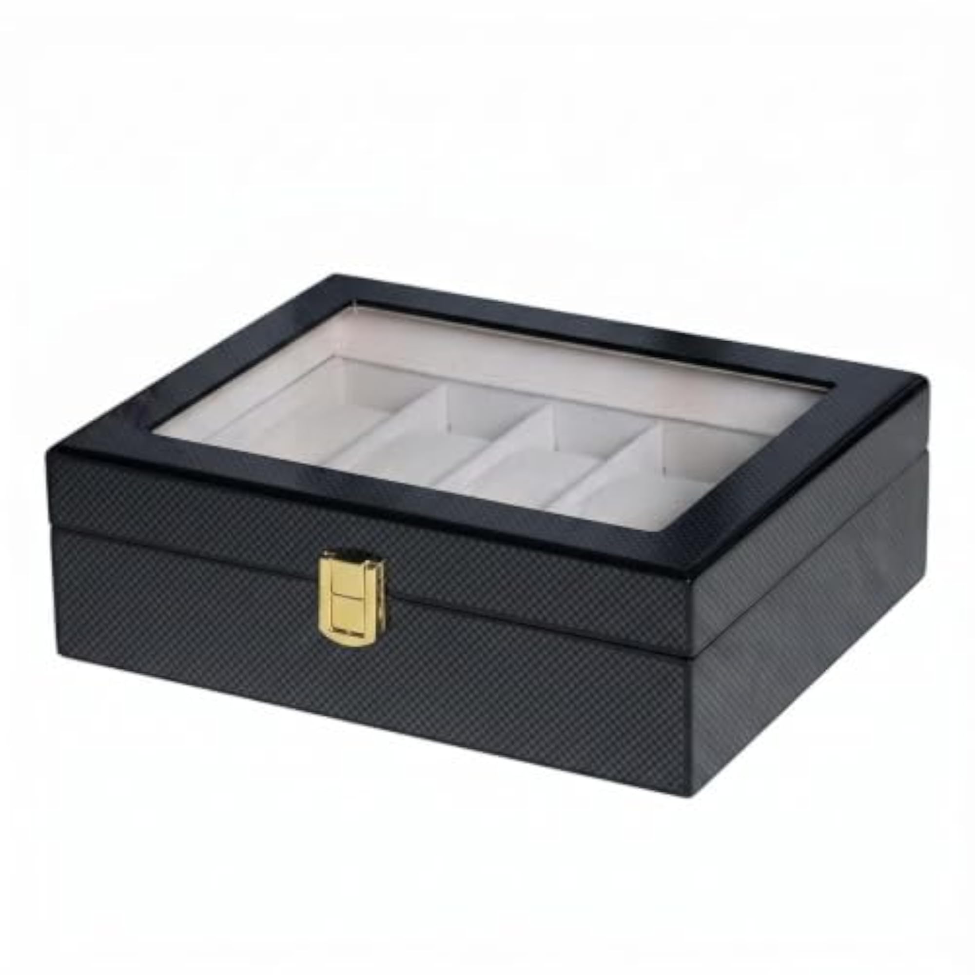 Clear Top Window Watch Display Box with 10 Slots