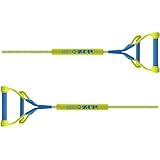 ZUP DoubleZUP Soft Float Tow Handle with 9' Double Handle Design and 60' Low-Stretch Tow Rope Mainline for Wakeboards, Kneeboards, Water Skiing, and Water Sports Activities, Yellow/Blue