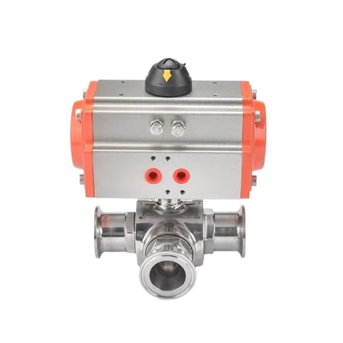 Pince sanitaire pneumatique durable en acier inoxydable de type L - 2