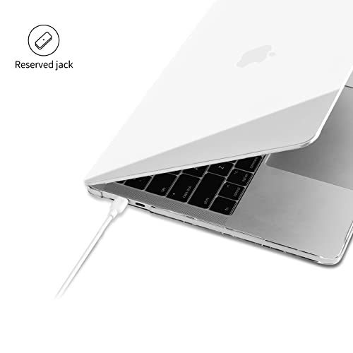 EooCoo Funda para 2020 2019 2018 MacBook Air 13 Pulgadas M1 A2337 A2179 A1932, Cubierta de Plástico Dura Carcasa para Nuevo MacBook Air 13 con Retina Pantalla y Touch ID - Cristal Transparente