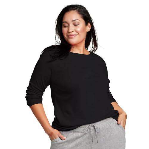 Image of Eddie Bauer Womens Favorite Long Sleeve Tee Crewneck T-Shirt