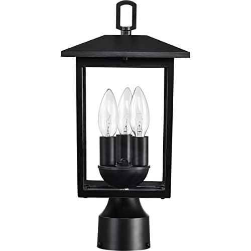 Nuvo 60/5932 Jamesport 3-Light Outdoor Post Lantern, Matte Black #TOP3