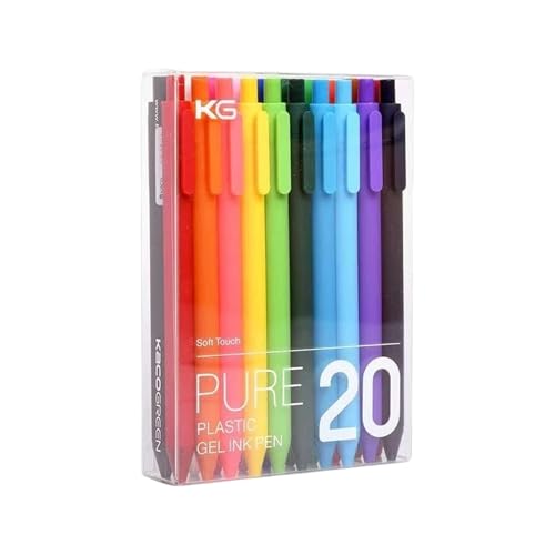 10/20 bolígrafos gel retráctiles punta 0.5mm