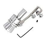 Tubo de Escape de la Motocicleta, Tipo de Trompeta Tubo de Escape Universal Válvula de Alivio de Presión Simulador Sonido de Silbato(XL)