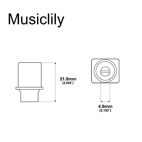 Musiclily Estilo Importado Knob Ponteira de Plástico para Chave de Guitarra Telecaster 3 Posições, P