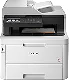 Brother MFC-L2710DW All-in-One Wireless Monochrome Laser Printer for Home Office, White - Print Copy Scan Fax - 32 ppm, 2400 x 600 dpi, 50-Sheet ADF, Auto Duplex Printing, Voice Activated, Ethernet