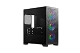 cooler master elite 110  Cooler Master Elite 302 Gaming Case w/ Glass Side, Micro ATX, 3x ARGB Fans, PSU Shroud, Intake Grill, USB-C, Black