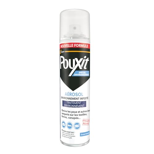 Pouxit - Aérosol anti-poux et punaises de lit spécial - Traitement de infesté - 250 ml
