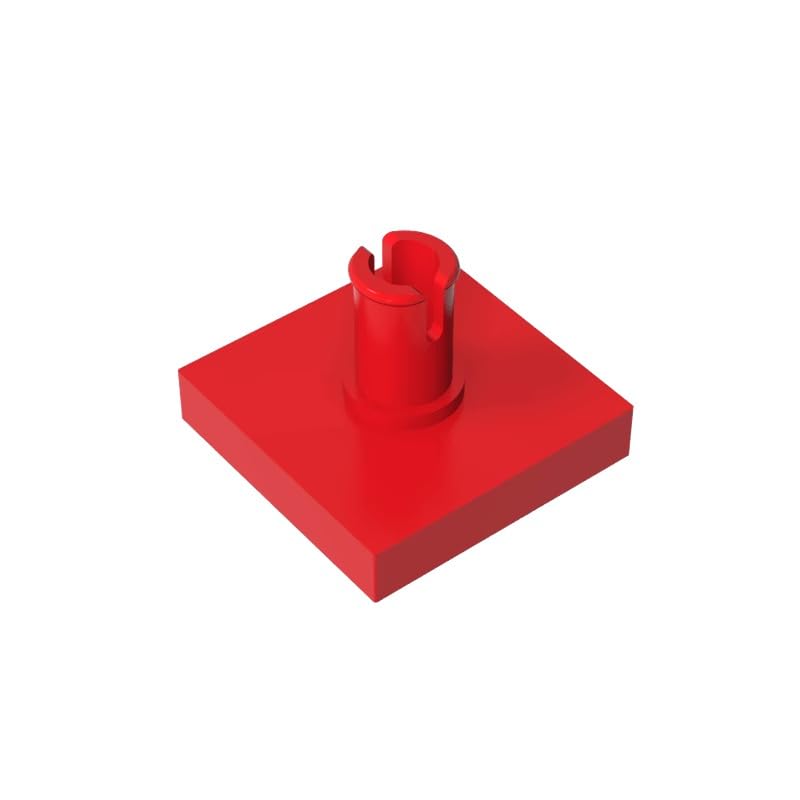 Gobricks GDS-932 Tile Special 2 x 2 with Pin 50PCS Compatible with Lego Toy 2460 49153 4258354 DIY Parts and MOC Components for Major Brick Brands Color:Red 21