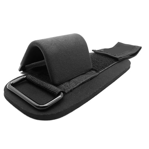 Ganchos resistentes para dominadas pesadas con correas acolchadas de gym 4