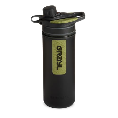 GRAYL GeoPress 24 oz Water Purifier Bottle - Filter for Hiking, C...
