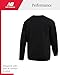 New Balance Active Boys Sweatshirts - Soft Breathable Fleece Crewneck Pullover Kids Sweatshirts Youth Fashion (8-20), Size 8, Deep Black