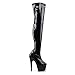 Pleaser Women's Adore-3000 Boot Black/Black 7 M US