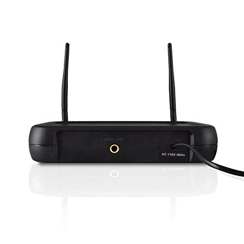 Image of Pyle PDWM2140 VHF Wireless Microphone System, Handheld Mic, Bodypack, Headset /Lavalier Mics, Fixed Frequency