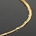UMAOKANG 33 Feet Gold Plated Chain Roll Thin Brass Twisted Star Curb Chain Bulk with Spool for Necklace Bracelet Jewelry Making