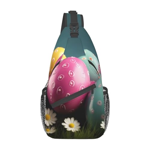 Sac à bandoulière pour voyage et randonnée au motif de Pâques