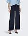 JdY Damen Jdylouisville Catia Life Wd PNT JRS Noos Hose Mit Hohem Bund Und Weitem Bein, Black Iris, XXL / 30L