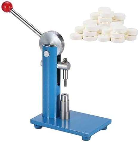 Jewellery Press Machine，Tablet Press Machine, Pill Punching Machine Tableting Tool, Sugar Slice Making Tool, Milk Tablet DIY Homemade Molding Device, for Home Kitchen 10mm