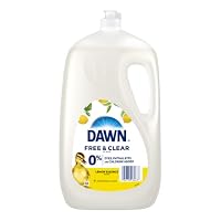 Dawn Free & Clear Dishwashing Liquid, Lemon Essence Scent, 0% Dyes Phthalates and Chlorine, 2.4L