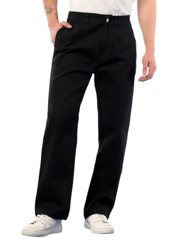 Image of KOTTY Mens Solid Ruined Smores Black Coin Pocket Jeans