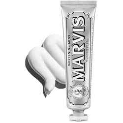 Marvis White Mint Toothpaste, Refreshing Mint Flavor, Oral Care, Made in Italy, 2.5 fl oz (75 ml)