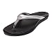 OluKai Ho'opio Leather Sandal - Women's Silver/Charcoal 8