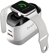 BUDI iPhone Fast Charger with Foldable Apple Watch Wireless Charging USB PD 38W Wall Charge Trave...