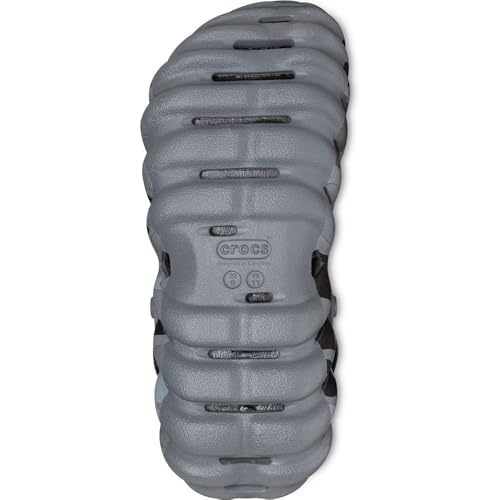 Crocs Sabots Echo unisexes pour adulte, noir charbon, 43/44 EU