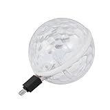 Boule disco portable USB : conception de lampe rotative colorée, ajoute plus d'ambiance de fête, mini boule disco portable USB