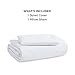 Bedsure Duvet Cover Twin/Twin XL Size - 2 Pieces Prewashed Cotton-Like Polyester Extra Soft Bedding Set, Includes 1 Twin Duvet Cover 68''x90'' with Zipper Closure & 1 Pillow Sham, White, No Comforter