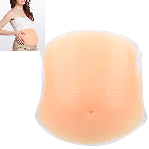 Qiilu Fake Baby Bump Maternity Clothes Fake Pregnancy Belly Silicone Artificial Pregnant Tummy Photography Props With Straps2 4 Months Fake Pregnant Bump Maternity (2-4 Months)