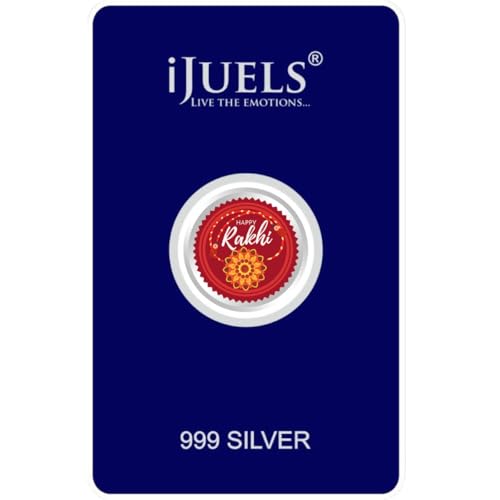 Image of iJuels 999 Purity BIS Hallmarked and Certified Pure Silver 1 Gram Silver Coin with certificate of Authenticity I Available in different designs