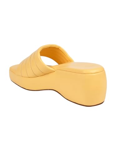 Image of TRYME Platform Heels Sandals Light Weight Comfortable & Trendy Wedges Heels for Girls & Women